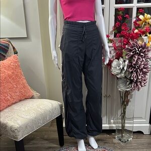 lululemon athletica Grey cargo  Wide-Leg pants with Drawstring in size 14